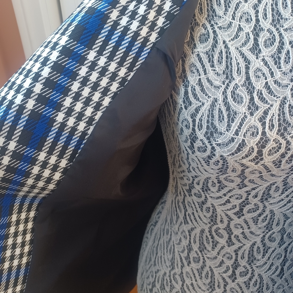 Banana Republic Long & Lean Plaid  Women's Blazer Size 6 Business Corporate - Picture 9 of 14